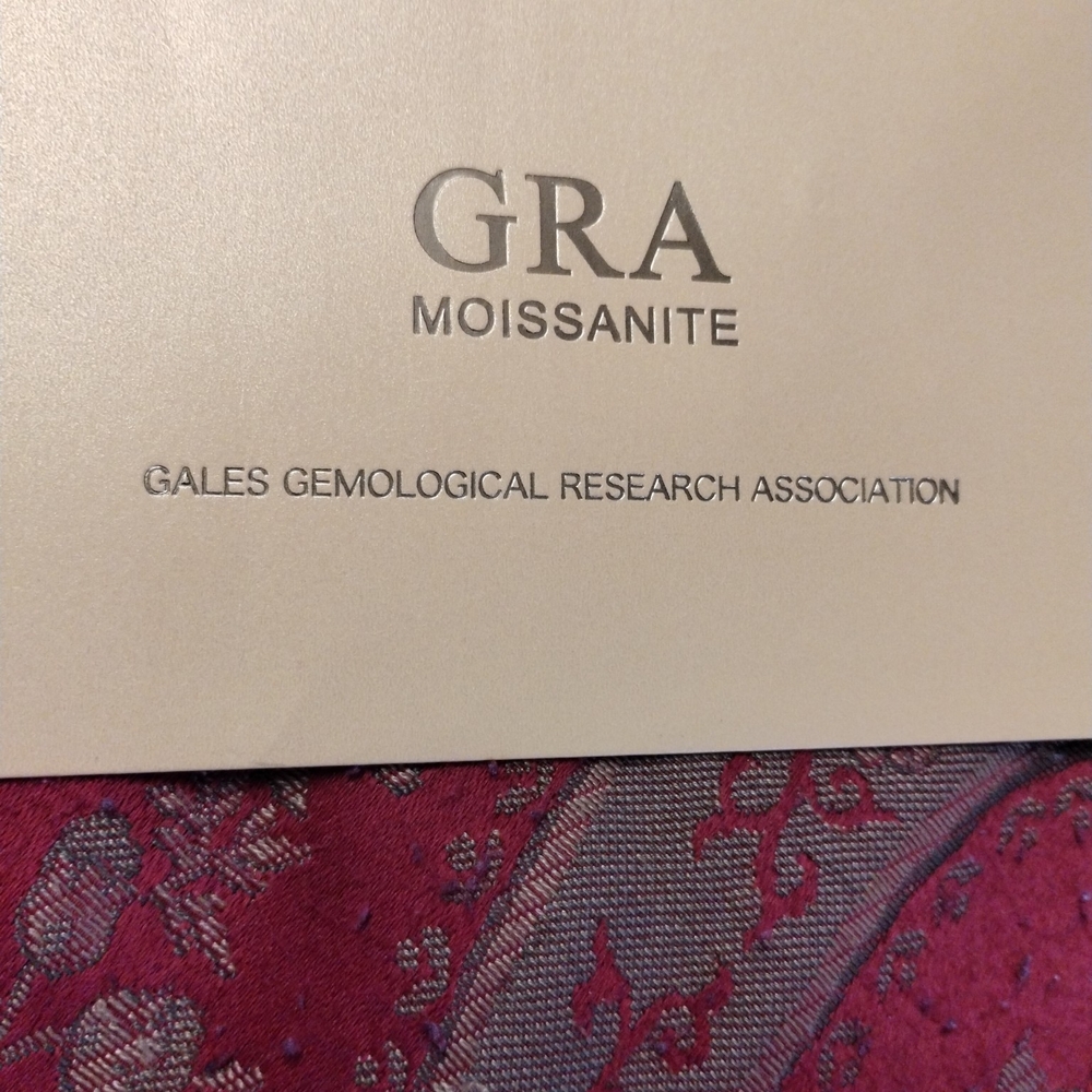 GRA Moissanite Certificate